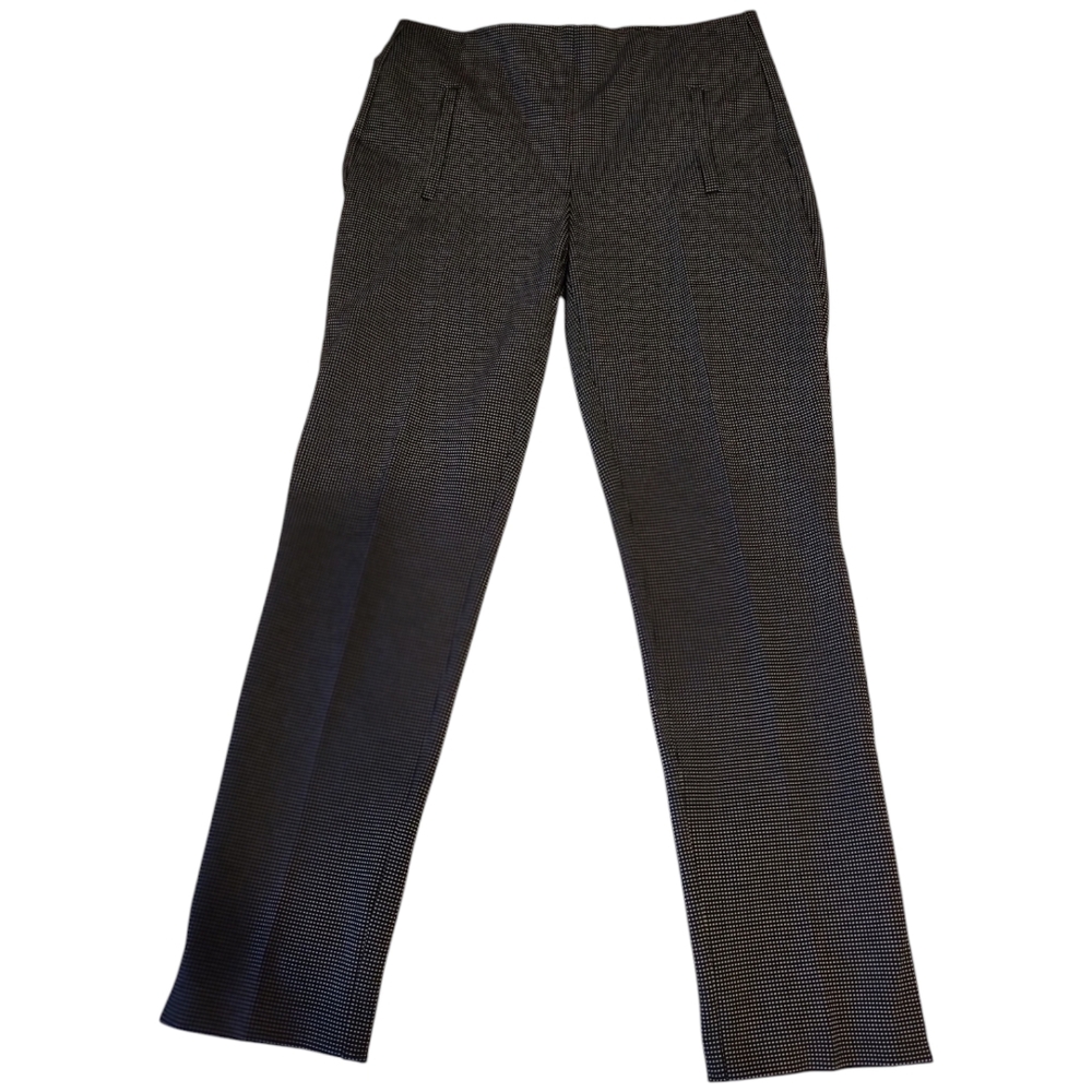Chico's thick black white pant leggings Gingham plaid size S / 4 /0 women's
